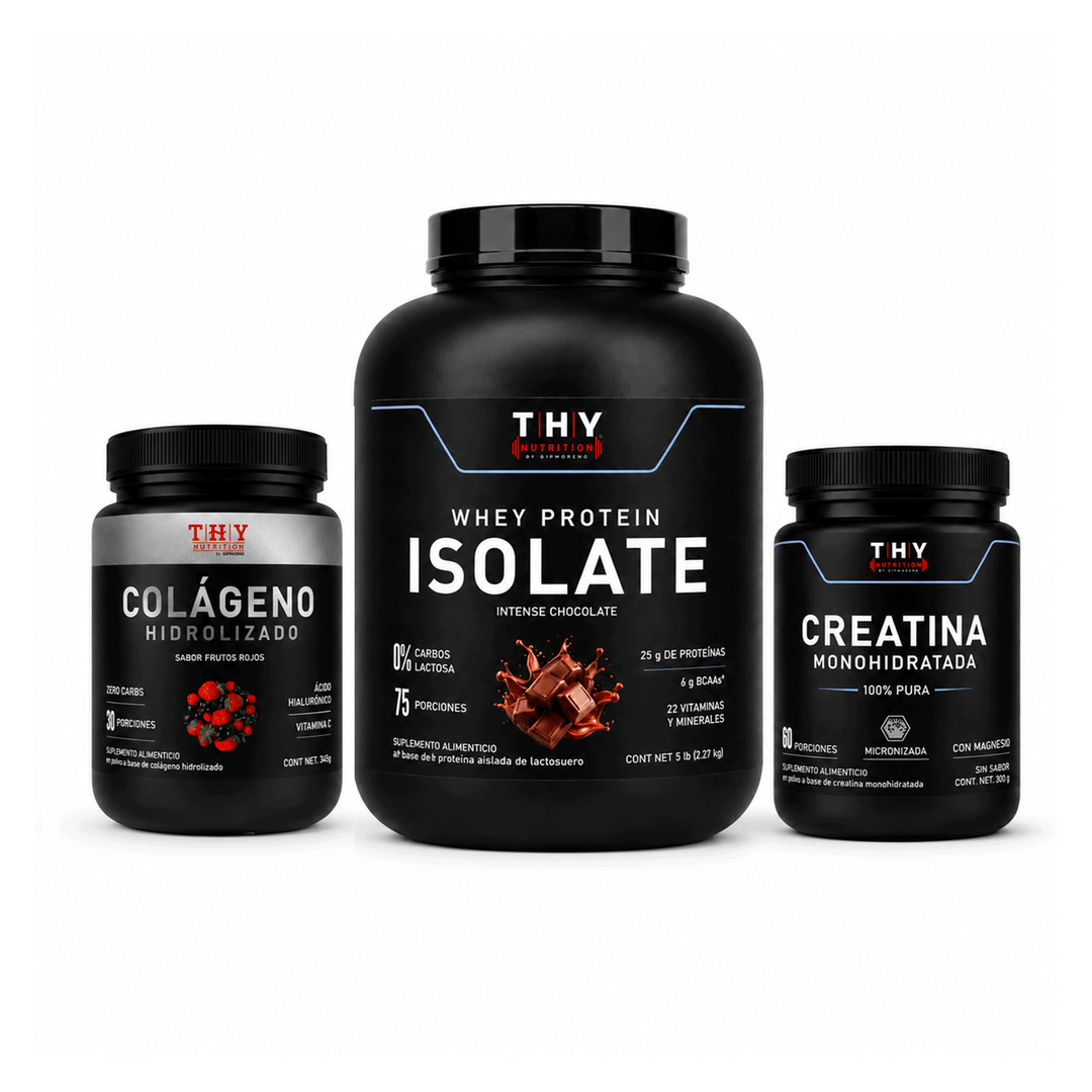 Proteína 4lbs | Creatina 60s | Colágeno 30s