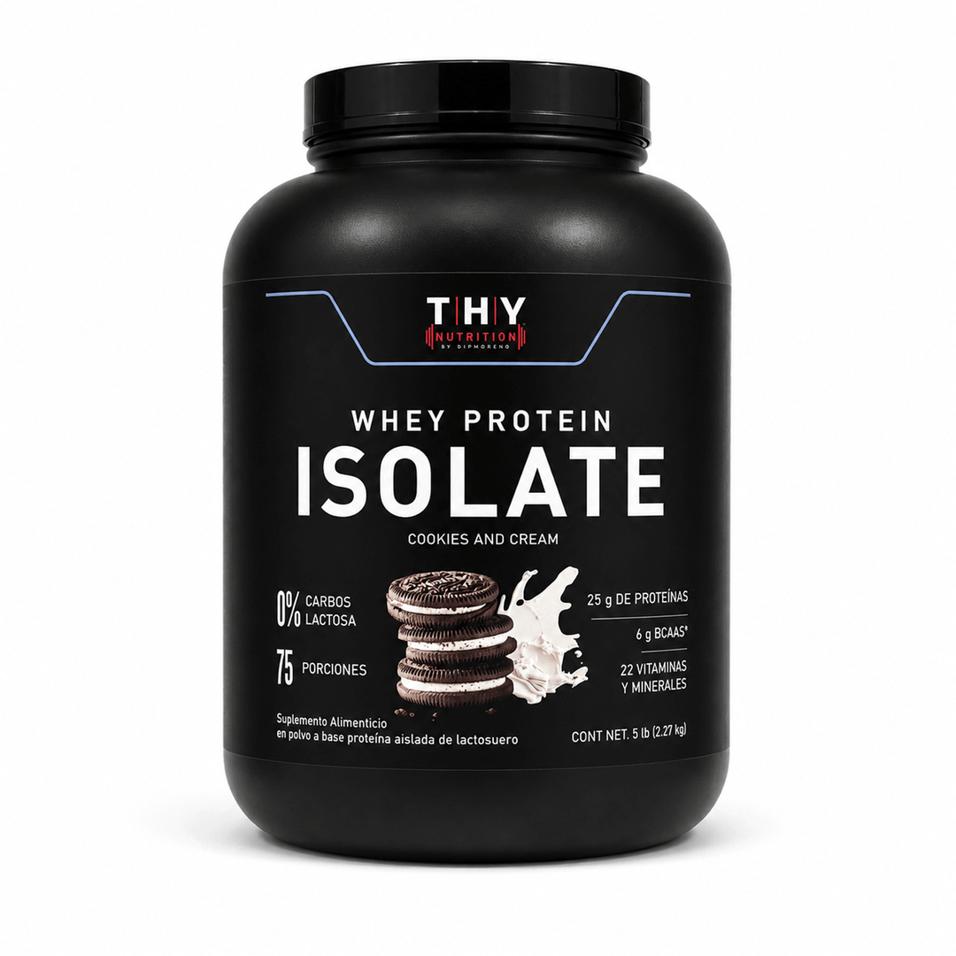 Proteína Whey Isolate THY Nutrition Cookies and Cream 5 lb